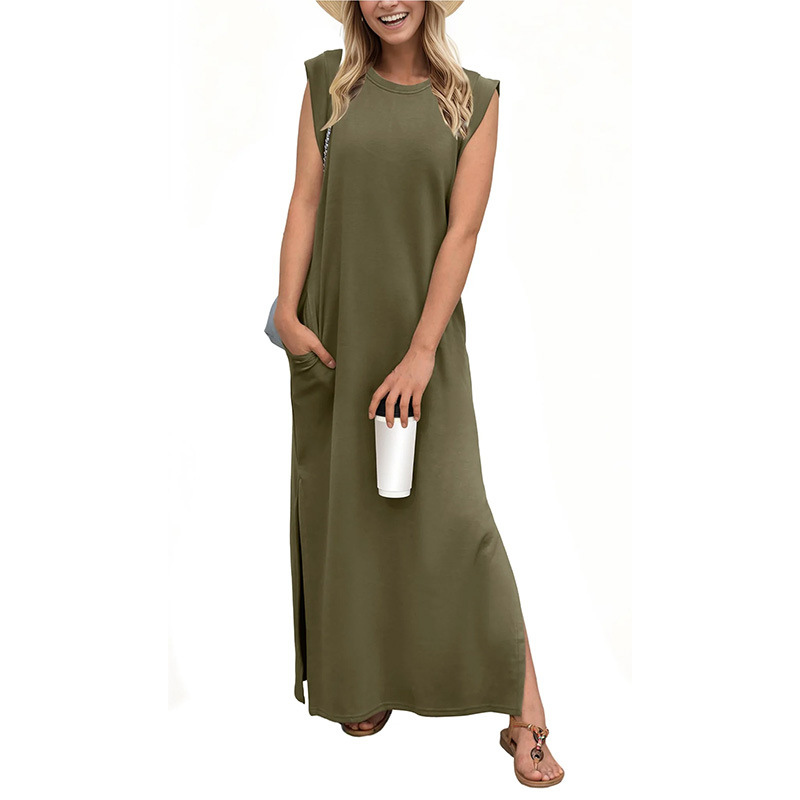 Via | Vestido Maxi Largo Casual Suelto