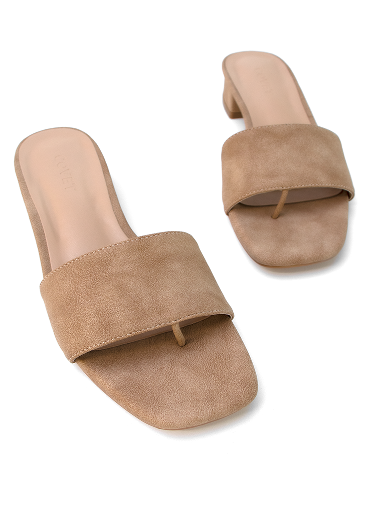 Cara | Tacones bloque beige