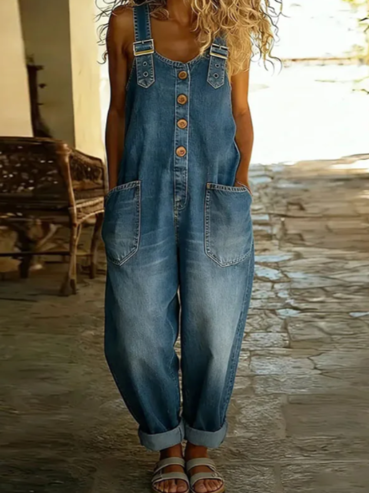 Bella | Overol de Algodón Suave de Estilo Vintage