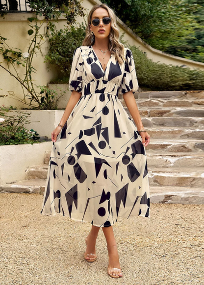 Elina | Vestido Midi Floral Halagador