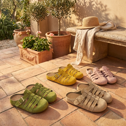 Nathalie | Sandalias Mules de Confort sin Hebilla