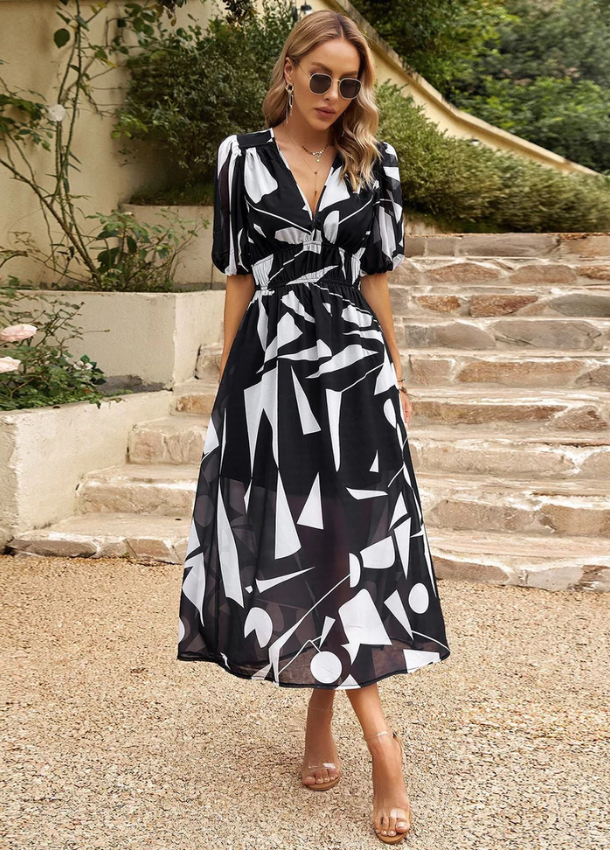 Elina | Vestido Midi Floral Halagador