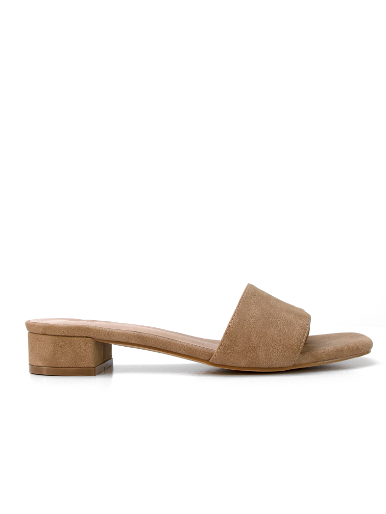 Cara | Tacones bloque beige