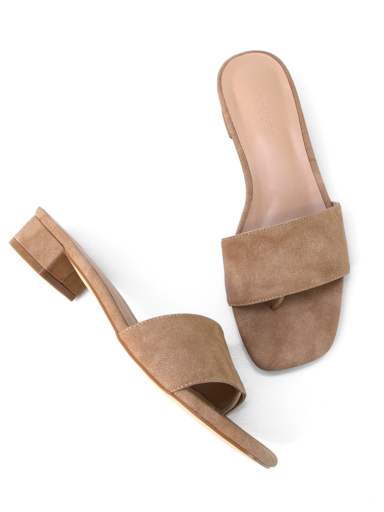 Cara | Tacones bloque beige