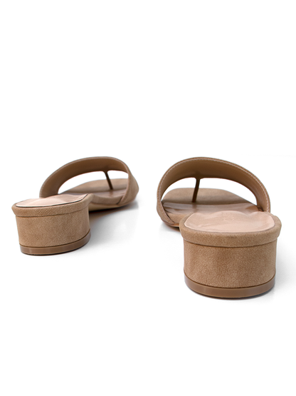 Cara | Tacones bloque beige
