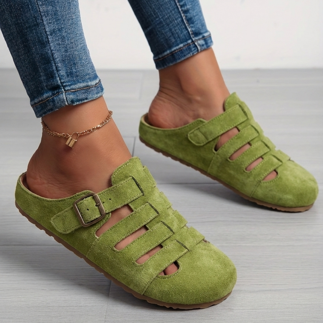 Nathalie | Sandalias Mules de Confort sin Hebilla