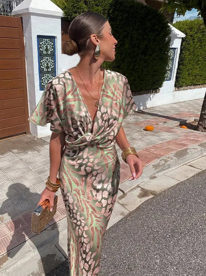 CLARANDRA | VESTIDO MIDI DE COBRE