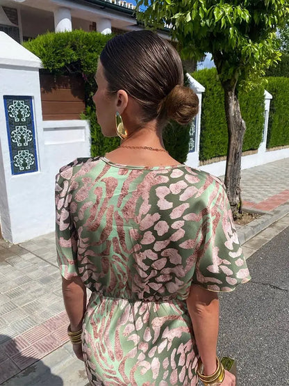 CLARANDRA | VESTIDO MIDI DE COBRE