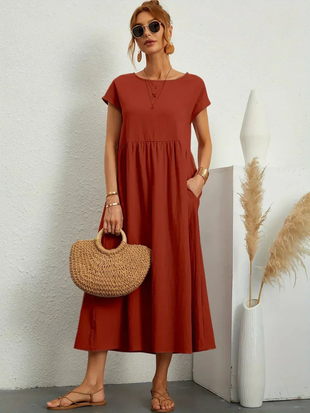 Lise | Vestido midi fluido de elegancia atemporal