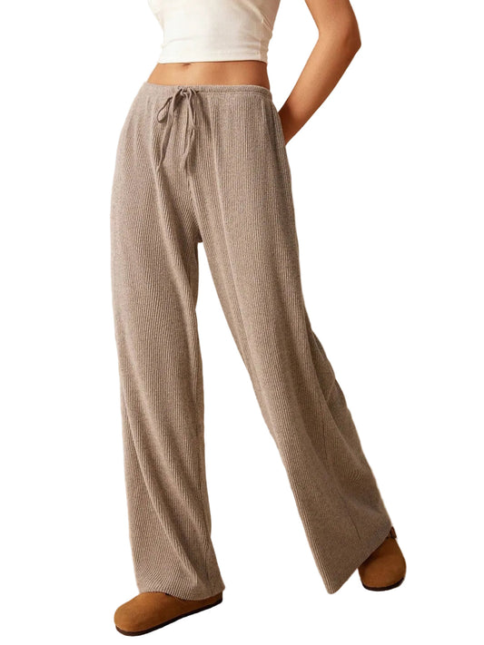 Milena | Pantalón suave de punto acanalado