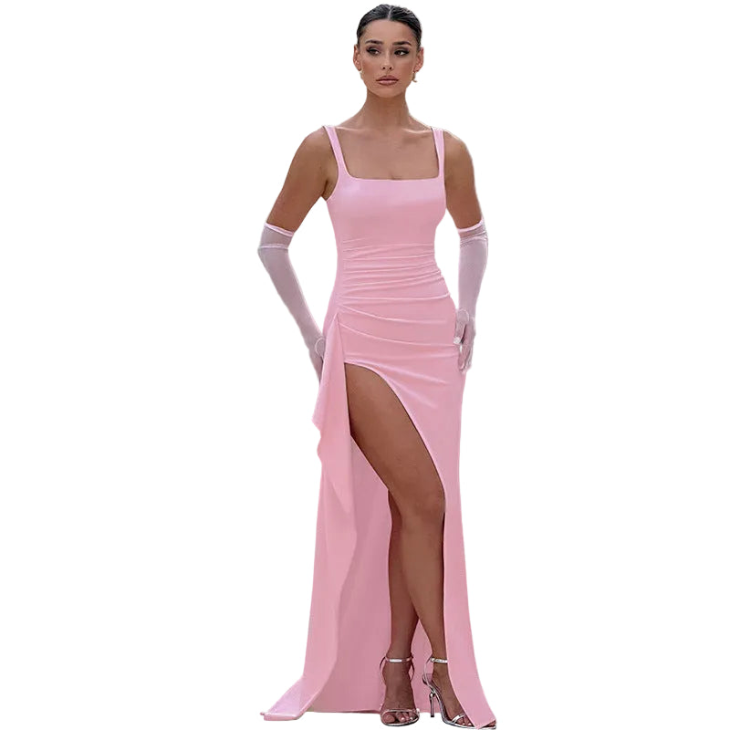 Marilyn | Vestido Maxi Elegante Formal con Espalda Descubierta