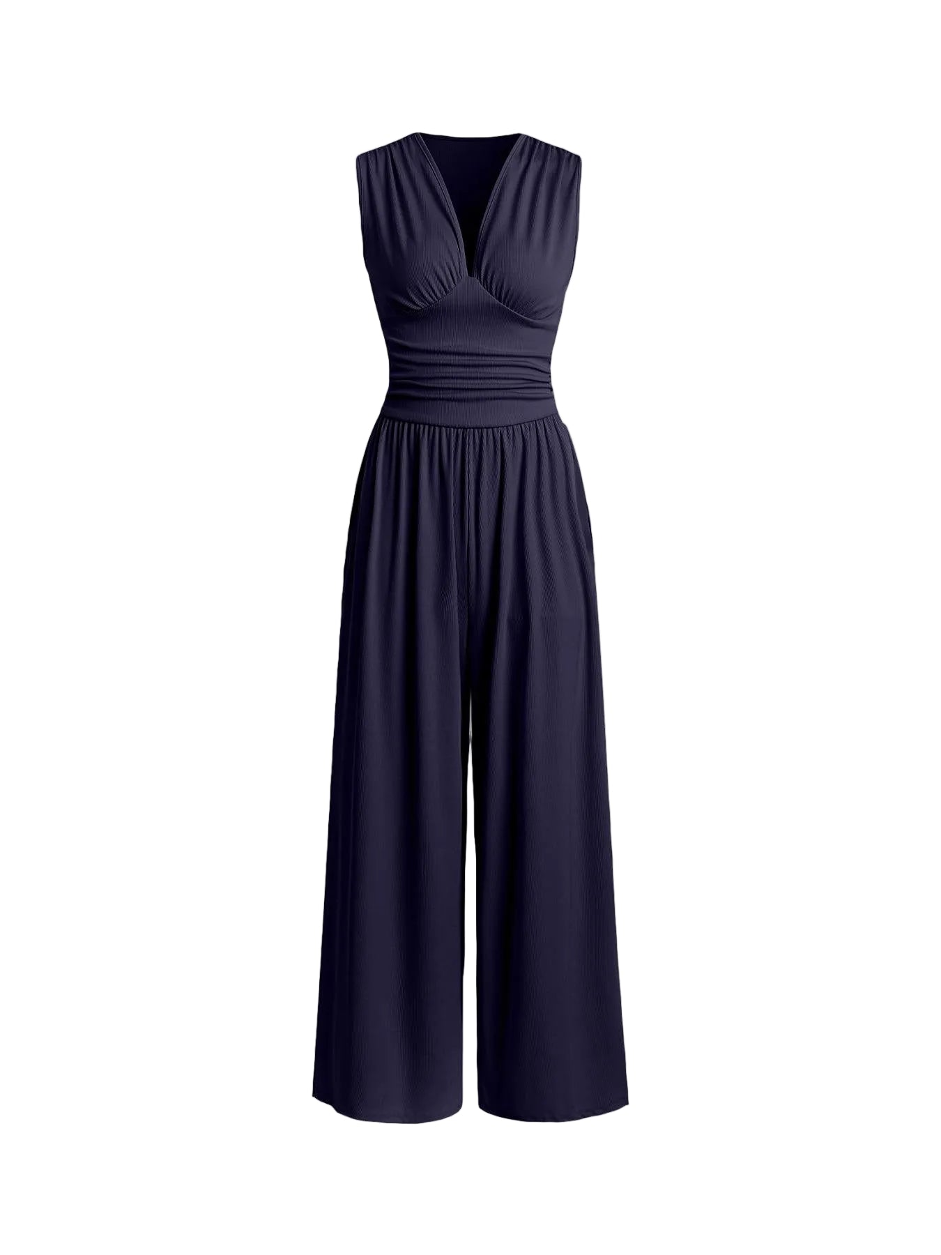 Caridad | Mono sin mangas elegante con piernas anchas