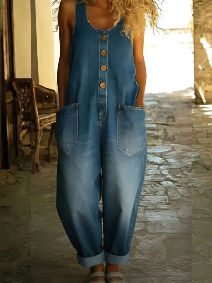 Bella | Overol de Algodón Suave de Estilo Vintage