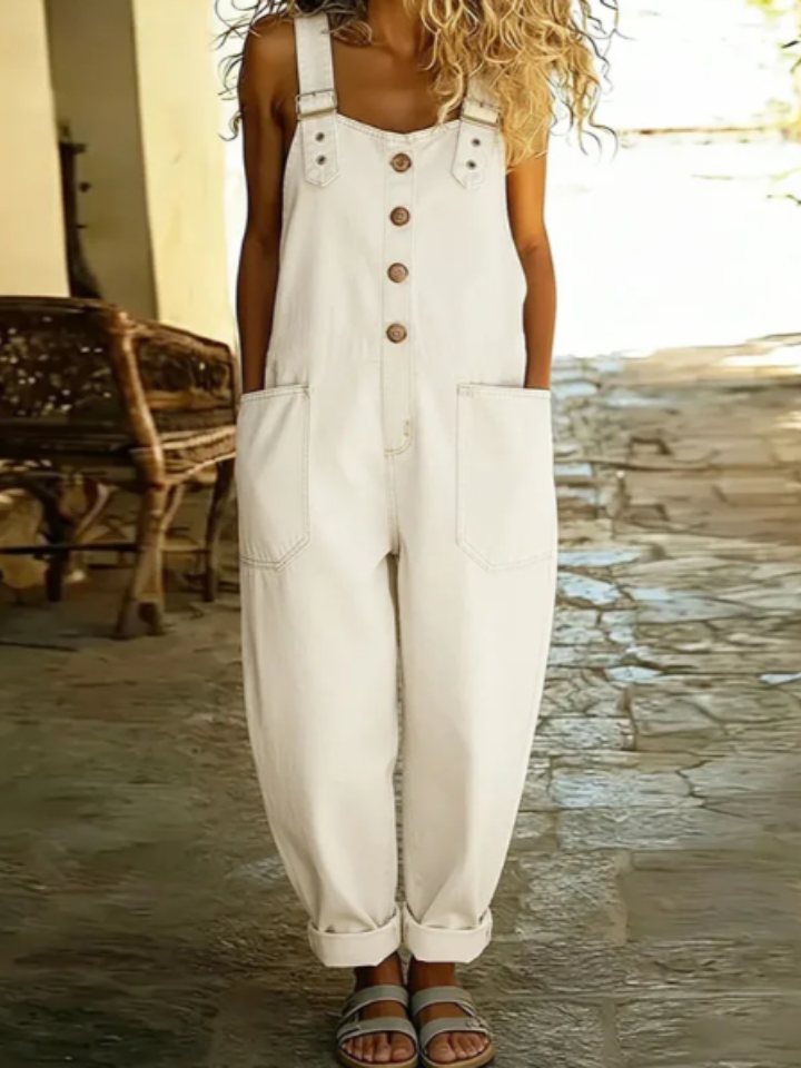 Bella | Overol de Algodón Suave de Estilo Vintage
