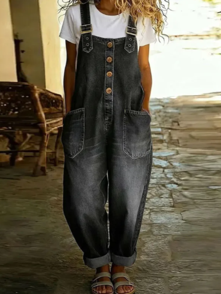 Bella | Overol de Algodón Suave de Estilo Vintage