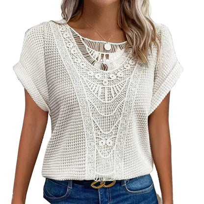 Camille | Blusa adornada con encaje