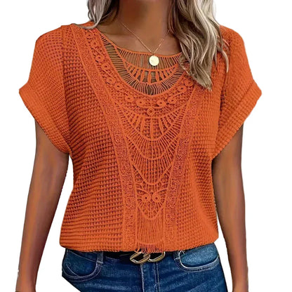 Camille | Blusa adornada con encaje