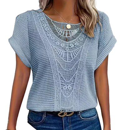 Camille | Blusa adornada con encaje