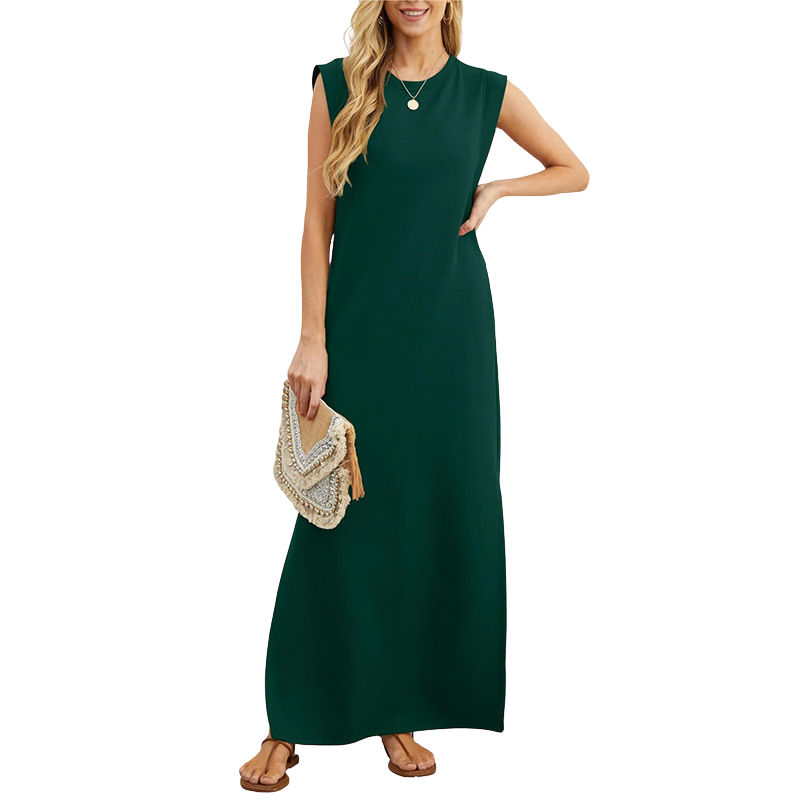 Via | Vestido Maxi Largo Casual Suelto