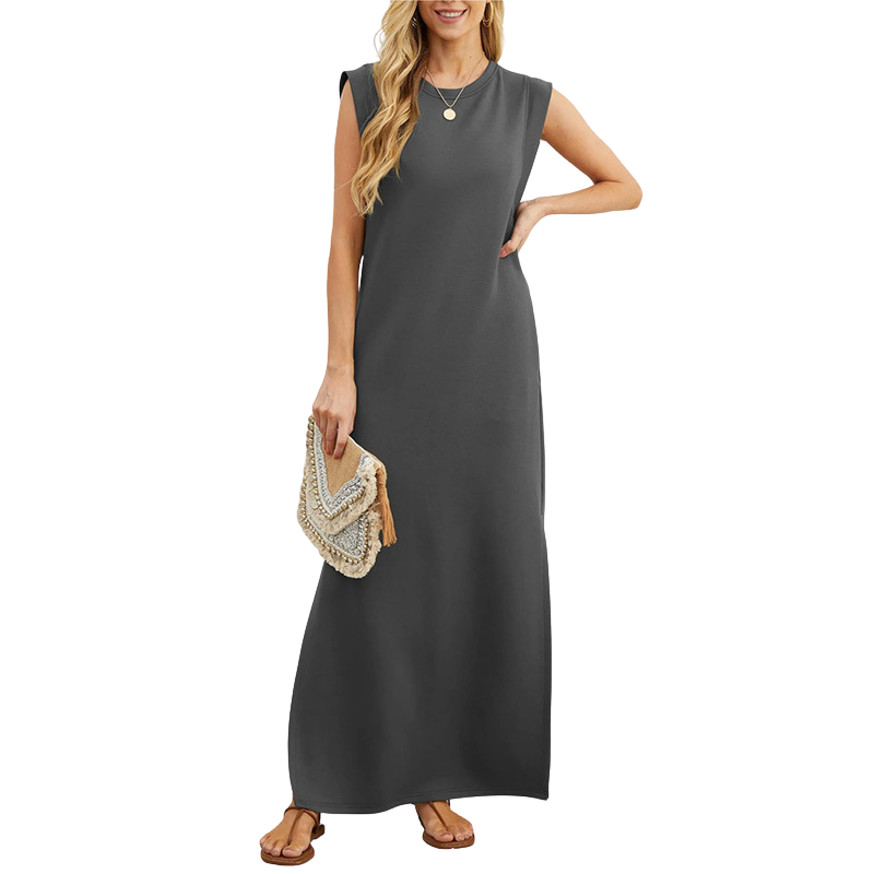 Via | Vestido Maxi Largo Casual Suelto