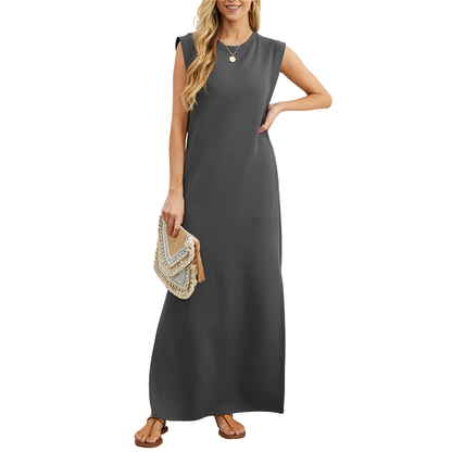 Via | Vestido Maxi Largo Casual Suelto