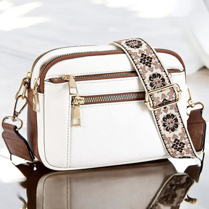 Jade | Bolsa de hombro de cuero refinado