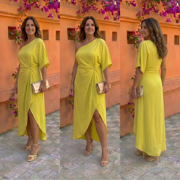 Camila | Vestido asimétrico elegante