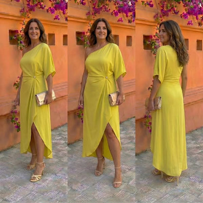 Camila | Vestido asimétrico elegante