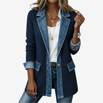 Emilia | Blazer en denim mezclado