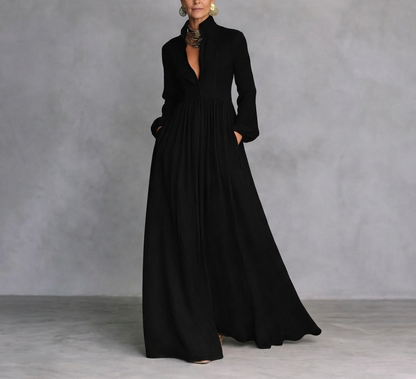 Julie | Vestido Maxi con Botones Fluidos