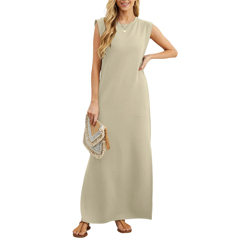 Via | Vestido Maxi Largo Casual Suelto