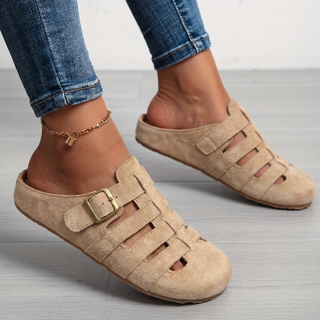Nathalie | Sandalias Mules de Confort sin Hebilla