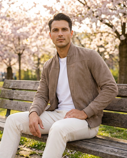 Adriáno | Chaqueta de Ante en una Edición Moderna