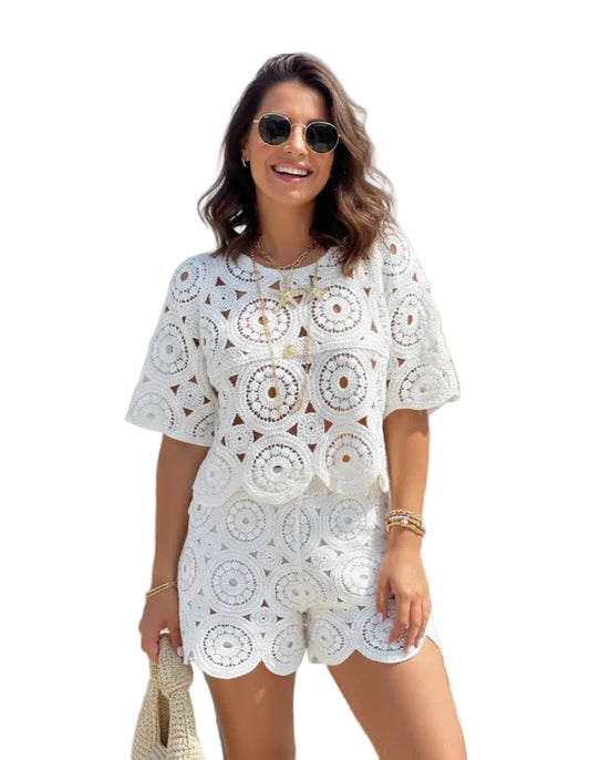 Aurélie | Conjunto de verano de ganchillo ligero